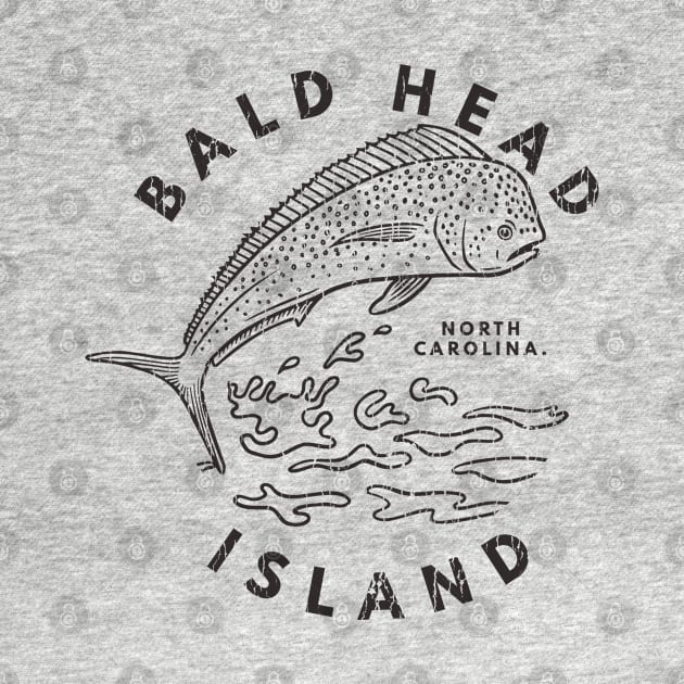 Bald Head Island, NC Summertime Vacationing Mahi Mahi Big Head Fish by Contentarama